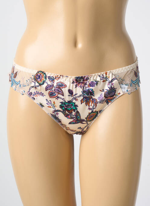 Tanga beige LOUISA BRACQ pour femme
