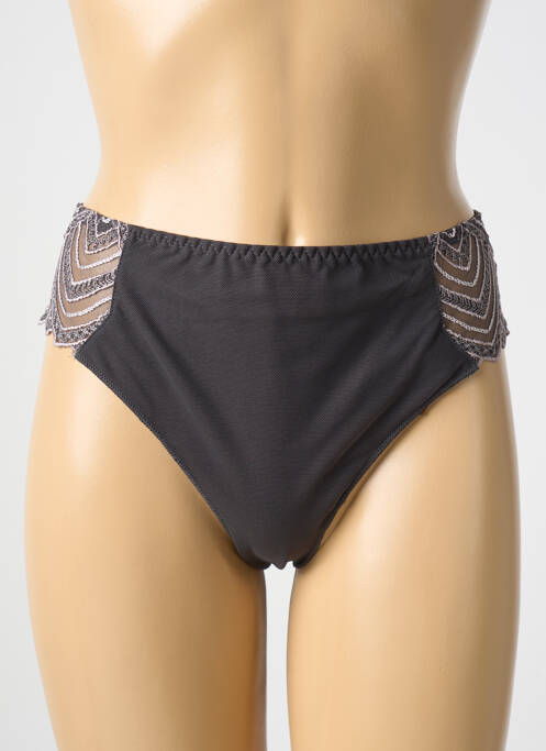 Tanga gris LOUISA BRACQ pour femme