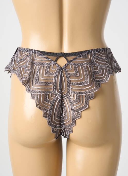 Tanga gris LOUISA BRACQ pour femme