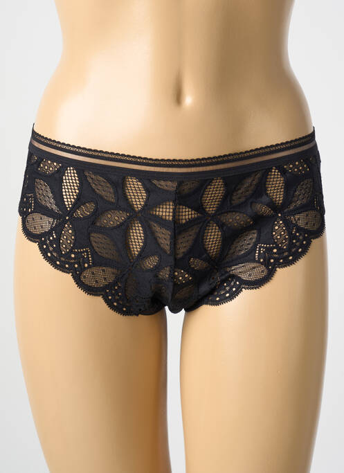 Tanga noir ANTIGEL pour femme