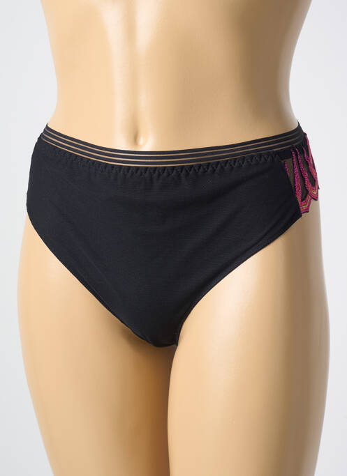 Tanga noir LOUISA BRACQ pour femme