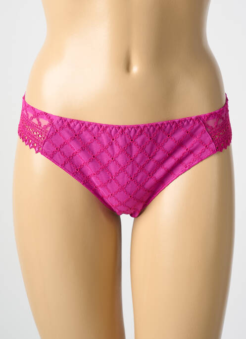 Tanga rose LOUISA BRACQ pour femme