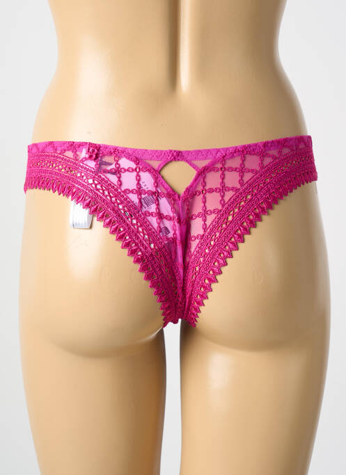 Tanga rose LOUISA BRACQ femme