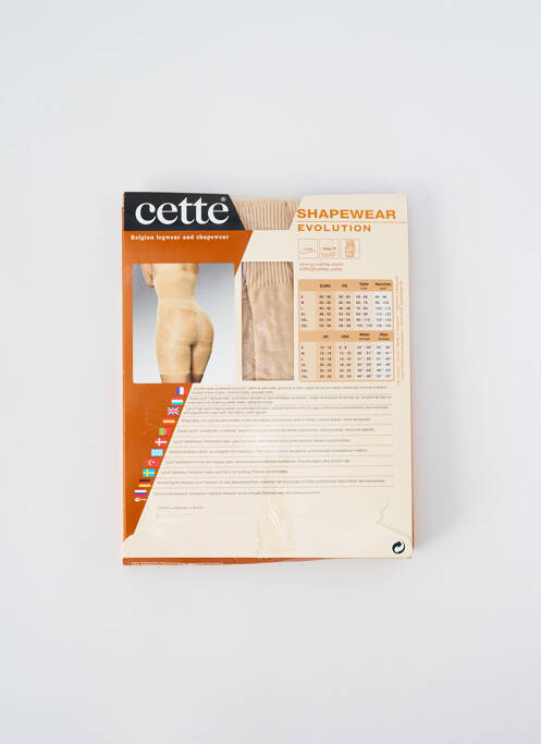Culotte gainante effet matière satinée chair CETTE femme