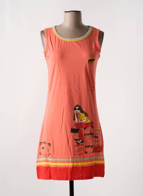 Chemise de nuit orange ROSE POMME pour femme