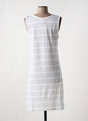 Chemise de nuit col v blanc ROSE POMME femme
