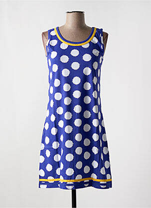 Chemise de nuit imprimé fantaisie bleu ROSE POMME femme