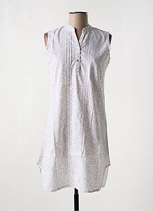 Chemise de nuit imprimé fantaisie gris ROSE POMME femme