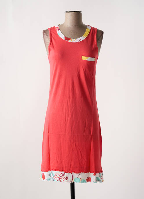 Chemise de nuit rouge ROSE POMME pour femme
