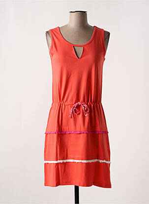 Chemise de nuit sans manche orange ROSE POMME femme