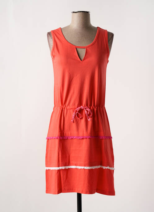Chemise de nuit sans manche orange ROSE POMME femme