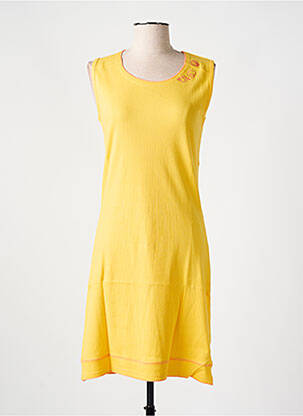 Chemise de nuit imprimé fantaisie jaune ROSE POMME femme