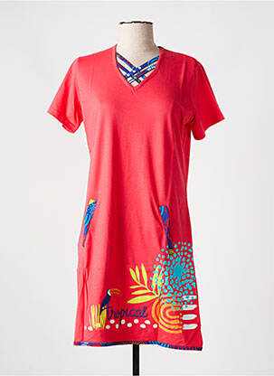 Chemise de nuit rouge ROSE POMME pour femme