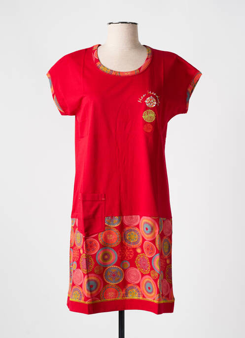 Chemise de nuit rouge ROSE POMME pour femme