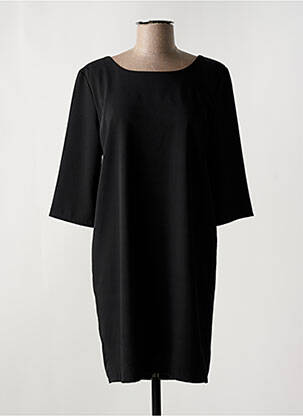 Robe courte manches 3/4 manches 3/4 noir LA CROISETE femme