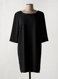 Robe courte manches 3/4 manches 3/4 noir LA CROISETE femme