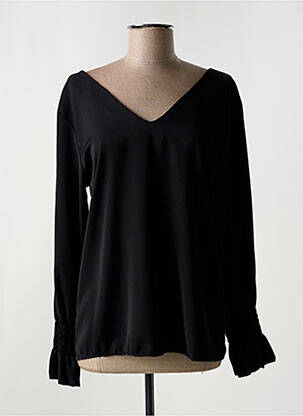 Blouse manches longues manches longues noir ESTEE BROWN femme