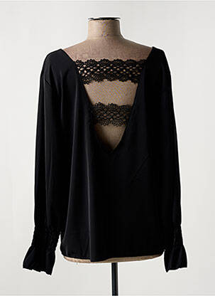 Blouse manches longues manches longues noir ESTEE BROWN femme