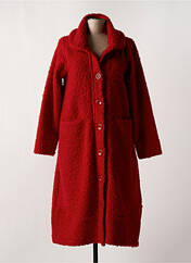 Manteau long rouge G!OZE pour femme seconde vue