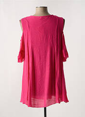 Tunique manches longues rose WORLD FASHION pour femme seconde vue