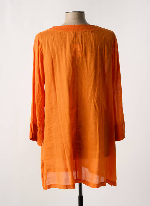 Veste casual col rond orange G!OZE femme