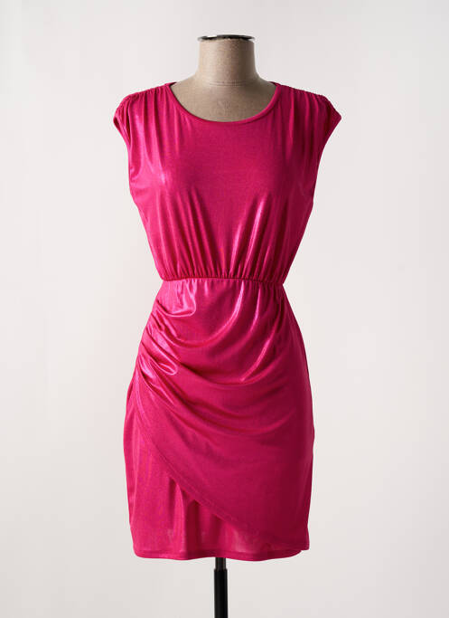 Robe courte rose LA CROISETTE pour femme