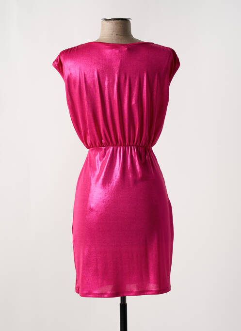 Robe courte rose LA CROISETTE pour femme