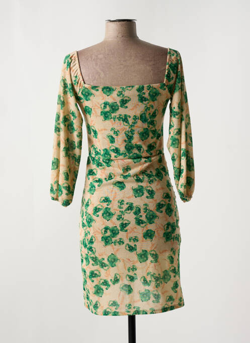 Robe courte vert LA CROISETTE pour femme
