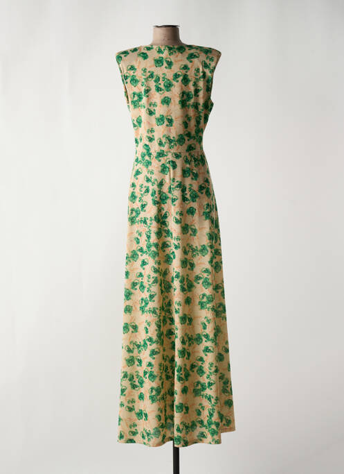 Robe longue vert LA CROISETTE pour femme