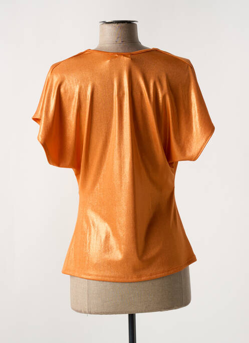 Top orange LA CROISETTE pour femme