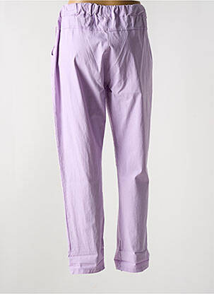 Jogging stretch taille normale violet LAURA femme