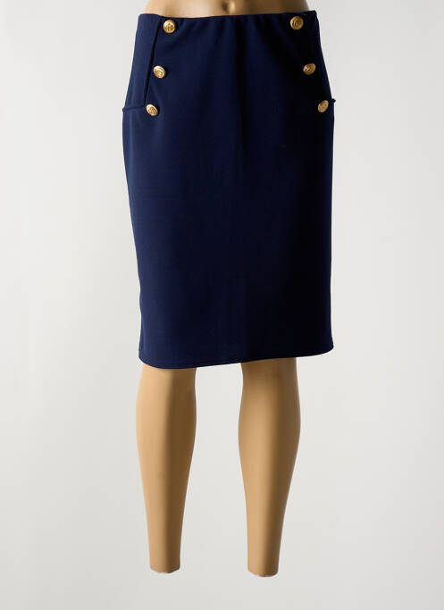 Jupe mi-longue bleu ALISON.B pour femme