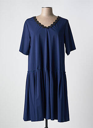 Robe courte manches courtes manches courtes bleu G!OZE femme