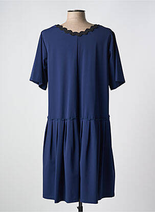 Robe courte manches courtes manches courtes bleu G!OZE femme
