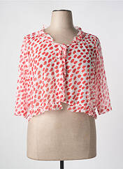 Gilet manches longues rouge G!OZE pour femme seconde vue