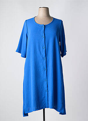 Robe mi-longue bleu G!OZE pour femme