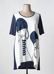 Tunique manches courtes bleu G!OZE pour femme seconde vue
