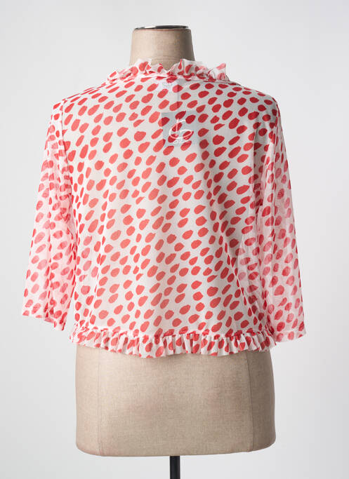 Gilet manches longues rouge G!OZE pour femme