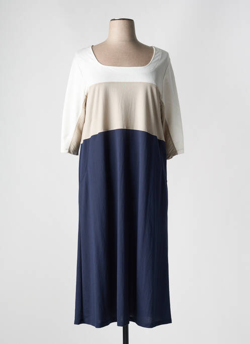 Robe mi-longue bleu G!OZE pour femme