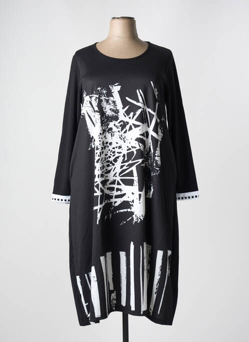 Robe mi-longue noir G!OZE pour femme