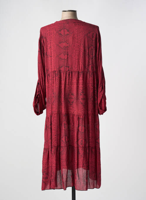 Robe mi-longue rouge LACONY pour femme
