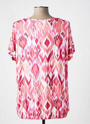 T-shirt imprimé fantaisie manches courtes rose HAJO femme