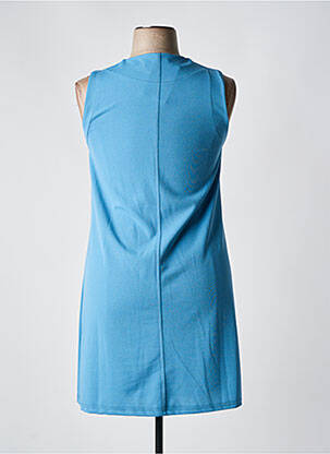 Robe courte sans manche sans manche bleu 2W PARIS femme