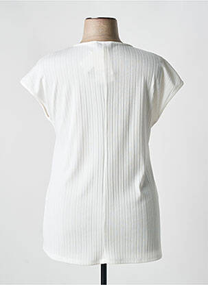 T-shirt col v manches courtes beige SPG WOMAN femme