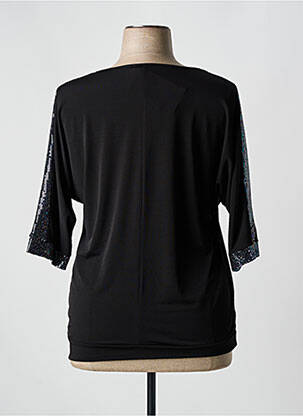 Top stretch manches 3/4 noir SPG WOMAN femme