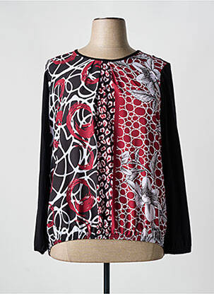 T-shirt imprimé fantaisie manches longues noir HAJO femme