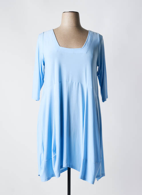 Robe mi-longue bleu MAGNA pour femme