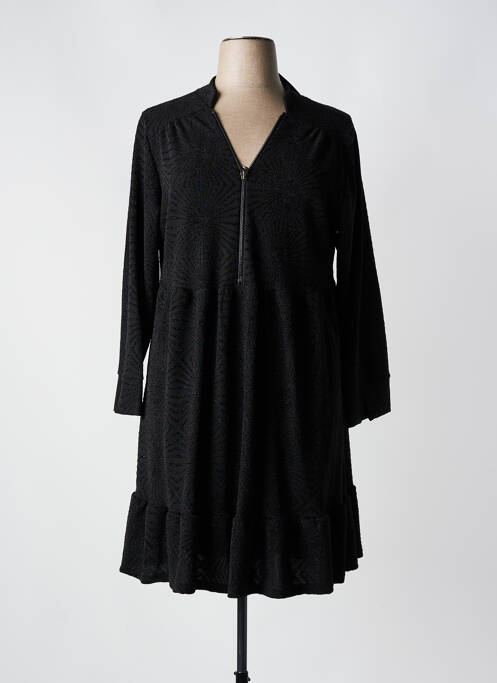 Robe mi-longue noir 2W PARIS pour femme