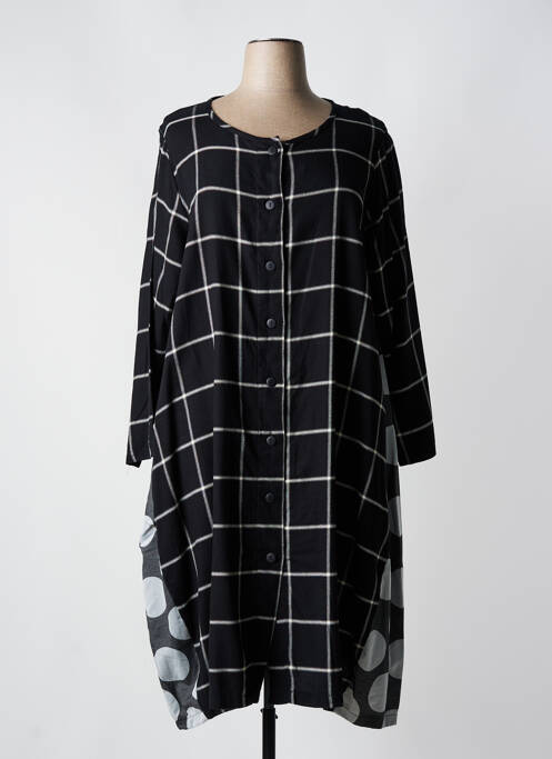 Robe mi-longue noir G!OZE pour femme