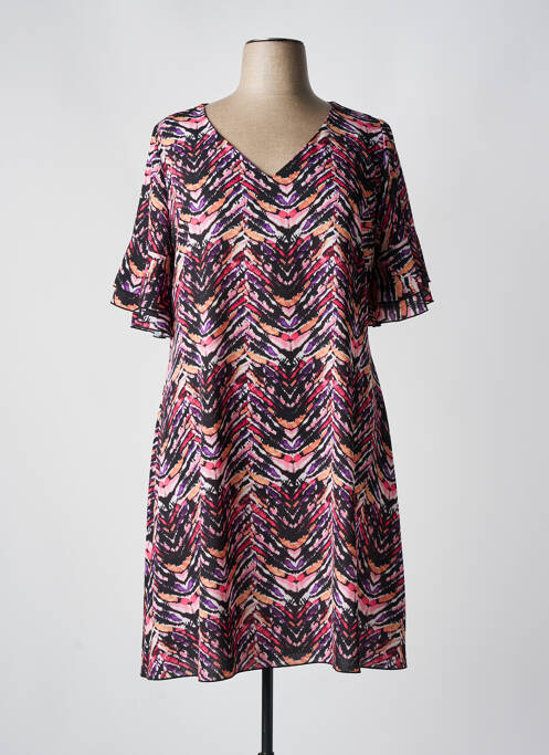 Robe mi-longue noir SPG WOMAN pour femme